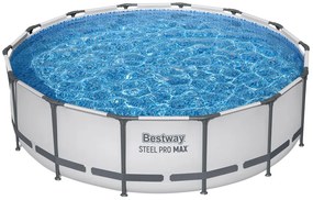 Rámový záhradný  bazén Bestway STEEL-PRO MAX™ s rozmermi 427 x 107 cm  11 v 1 56950
