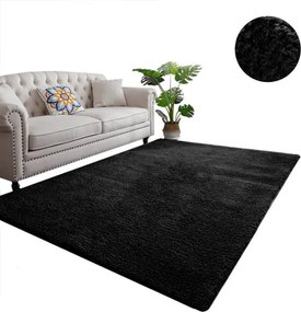 Protišmykový koberec ALPACA čierny