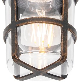 Stropné a nástenné svietidlo starožitné zlato IP54 - Kiki