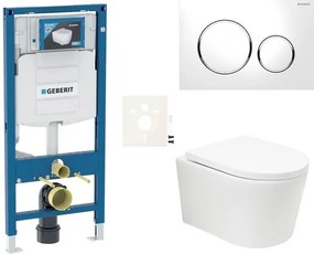 Závesný wc set SAT BREVIS do ľahkých stien / predstenová vírové splachování SIKOGESBRTORS20