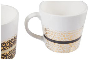 Hrnčeky z kameniny v bielo-zlatej farbe v súprave 2 ks 300 ml London – Premier Housewares