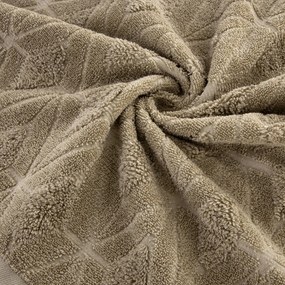 BAVLNENÝ UTERÁK SENDI SADA 6KS 50X90 CM SVETLOHNEDÁ