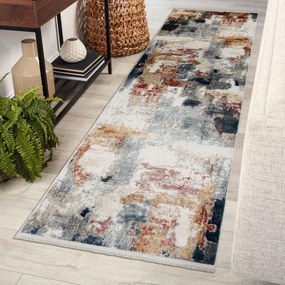 Koberec / behúň DISTIN 0144B biely / ružový / púdrový