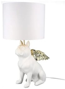 Dekor svietidlo white & gold BULLDOG