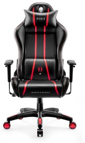 Herné kreslo Diablo X-One 2.0 Normal Size, čierno-červené