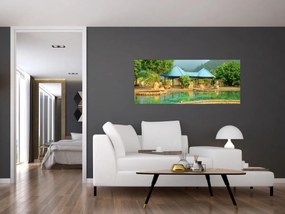 Obraz - Shanghai hotel park (120x50 cm)