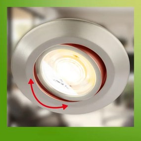 Briloner 7586032-SADA 3xLED Kúpeľňové podhľadové svietidlo KLIRA 1xLED/4,9W/230V IP23 chróm