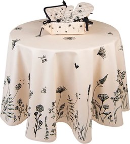 Béžová bavlnená chňapka s kvetinami Flora And Fauna - 18*30 cm