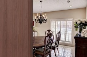 Skladacie dvere 001P hnedé 90 cm