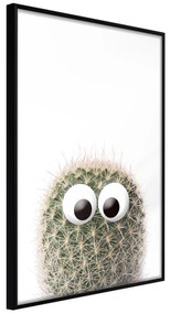 Artgeist Plagát - Cactus With Eyes [Poster] Veľkosť: 40x60, Verzia: Čierny rám