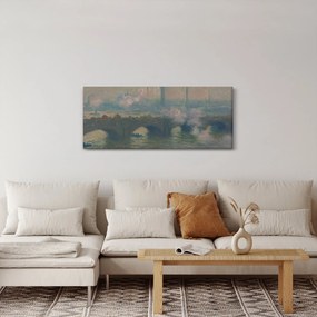 Obraz - Claude Monet, Waterloo Bridge, Gray Day, reprodukcia (120x50 cm)