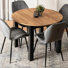 Rozkladací stôl RAMON 103–223 cm Dub Craft / Čierna