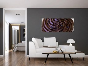 Obraz - Čokoládový Cupcake (120x50 cm)