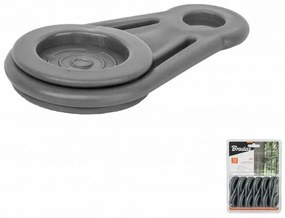 Bradas Upevňovací klip k tieniacim sieťam 12ks Grey BUNGEE
