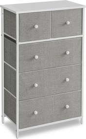 Komoda látková AUK-E1051 Farba: Sivá