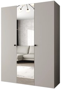 Šatníková skriňa 150 cm Parna 2 (kašmír + čierna). Akcia -20%. Vlastná spoľahlivá doprava až k Vám domov. 1125929