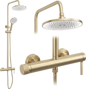 Rea Rivo, sprchový set, zlatá matná, REA-P8924