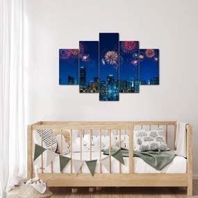 Obraz - Ohňostroj v Miami (150x105 cm)