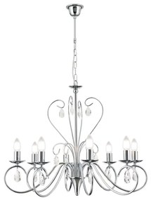 Orion LU 1658/8 - Krištáľový luster na reťazi ALESSIA 8xE14/40W/230V lesklý chróm