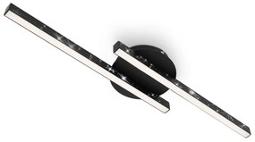 Briloner 3517-025 - LED Prisadený luster REY 2xLED/6W/230V čierna BL1088