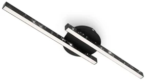 Briloner 3517-025 - LED Prisadený luster REY 2xLED/6W/230V čierna BL1088
