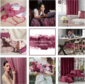 ZATEMŇOVACÍ ZÁVES NA PÁSKE ROSA 135X300 CM STARORUŽOVÁ