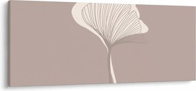 Obraz - Béžové listy N⁰3 (120x50 cm)
