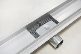 EURO Sprchový podlahový žľab čierny 60 cm - POD DLAŽBU M6004B