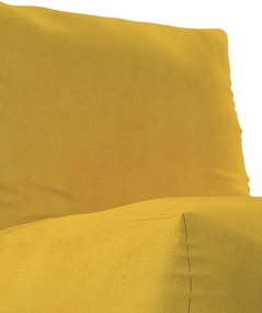 Sedací vak v tvare kresla - jednofarebný farba produktu žltá látka zapletaná