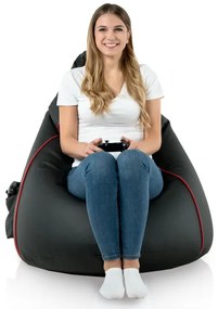 Vak GAMING - čierna ekokoža