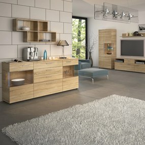 Sconto Nástenná polica RIVA dub sonoma