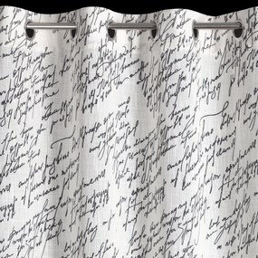 ZÁVES NA KRÚŽKOCH EDITH 140X250 CM VZOROVANÁ