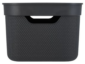 Plastový úložný box s vekom Deco - Rotho