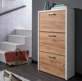 Botník Fulda, biely/medový dub, výška 115 cm%