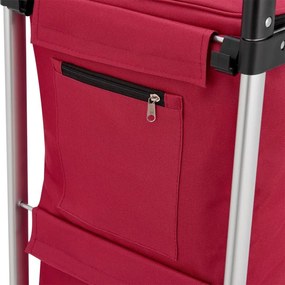 Nákupný vozík 3 v 1 – objem 56 l, červený