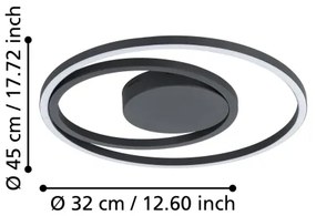 Eglo 900728 - LED RGBW Stmievateľné stropné svietidlo CALAGRANO-Z LED/21,5W/230V