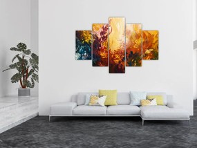 Obraz - Abstraktná maľba kvetov (150x105 cm)