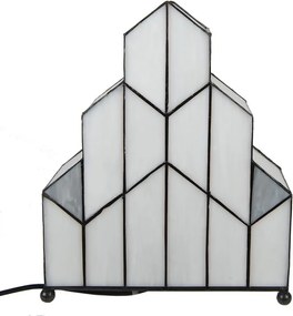 Stolová lampa Tiffany v neobvyklom tvare Crame - 30*4*25 cm