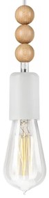 Luster na lanku SIMON 1xE27/60W/230V biela