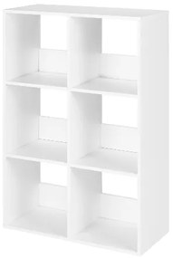 Livarno home Regál Liverpool so 6 priehradkami, 74 x 107 x 33 cm  (100392160)