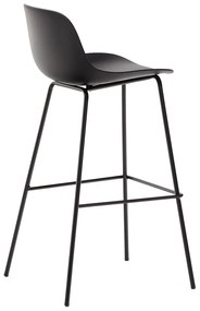 Čierna barová stolička (výška sedadla 74 cm) Altea – Kave Home
