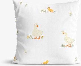 Goldea veľkonočná bavlnená obliečka na vankúš - kačice 40 x 60 cm