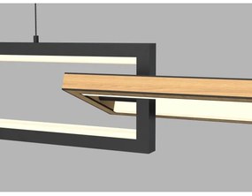 Wofi 7022-306- LED Stmievateľný luster na lanku MATERA LED/30W/230V čierna/hnedá