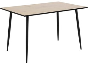 Čierno-hnedý jedálenský stôl Actona Wilma, 120 × 80 cm