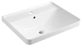 Mereo, Nábytkové umývadlo , 61x47,5x20,5 cm, keramické, biele, MER-UC6148