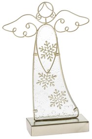 Vianočná dekorácia Sklenený anjel, 30 cm