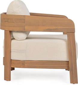 Drevené záhradné kreslo v prírodnej farbe Pablo – Bizzotto