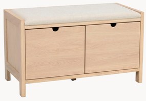 Čalúnená drevená lavica's úložným priestorom Hillmond