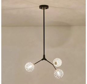 Luster na tyči 3xG9/15W/230V šedá