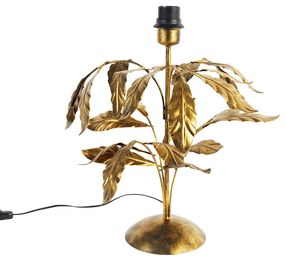 Vintage stolná lampa staroružová 40 cm bez tienidla - Linden